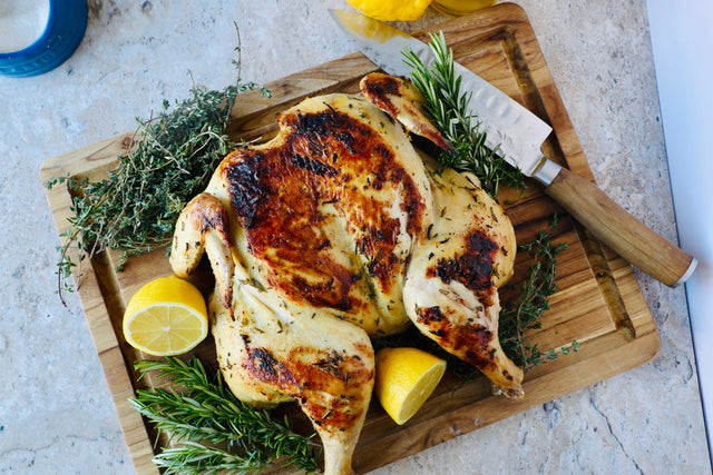 Zesty Lemon & Herb Spatchcock Chicken on the Grill