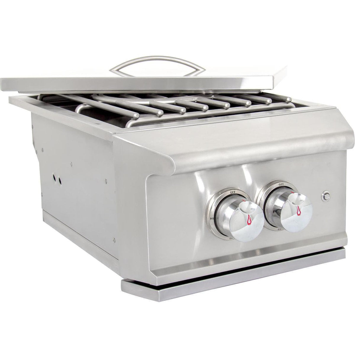 Blaze Professional LUX built-in power burner — built-in installation detail