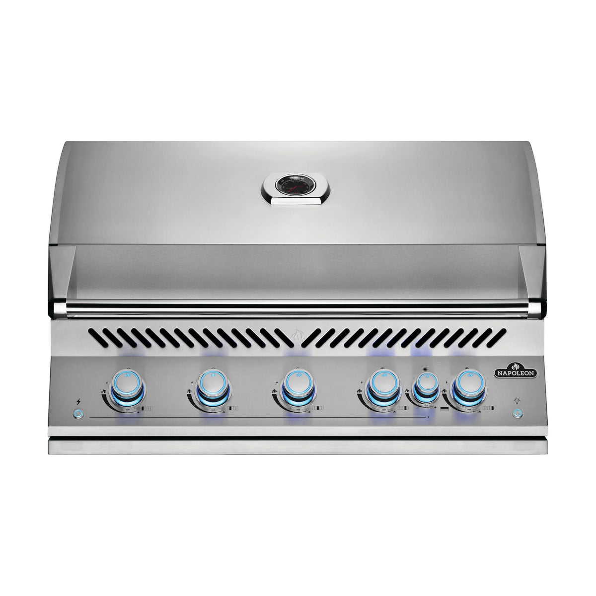 Napoleon Built-In 700 Series 38-inch gas grill, front view, lid closed