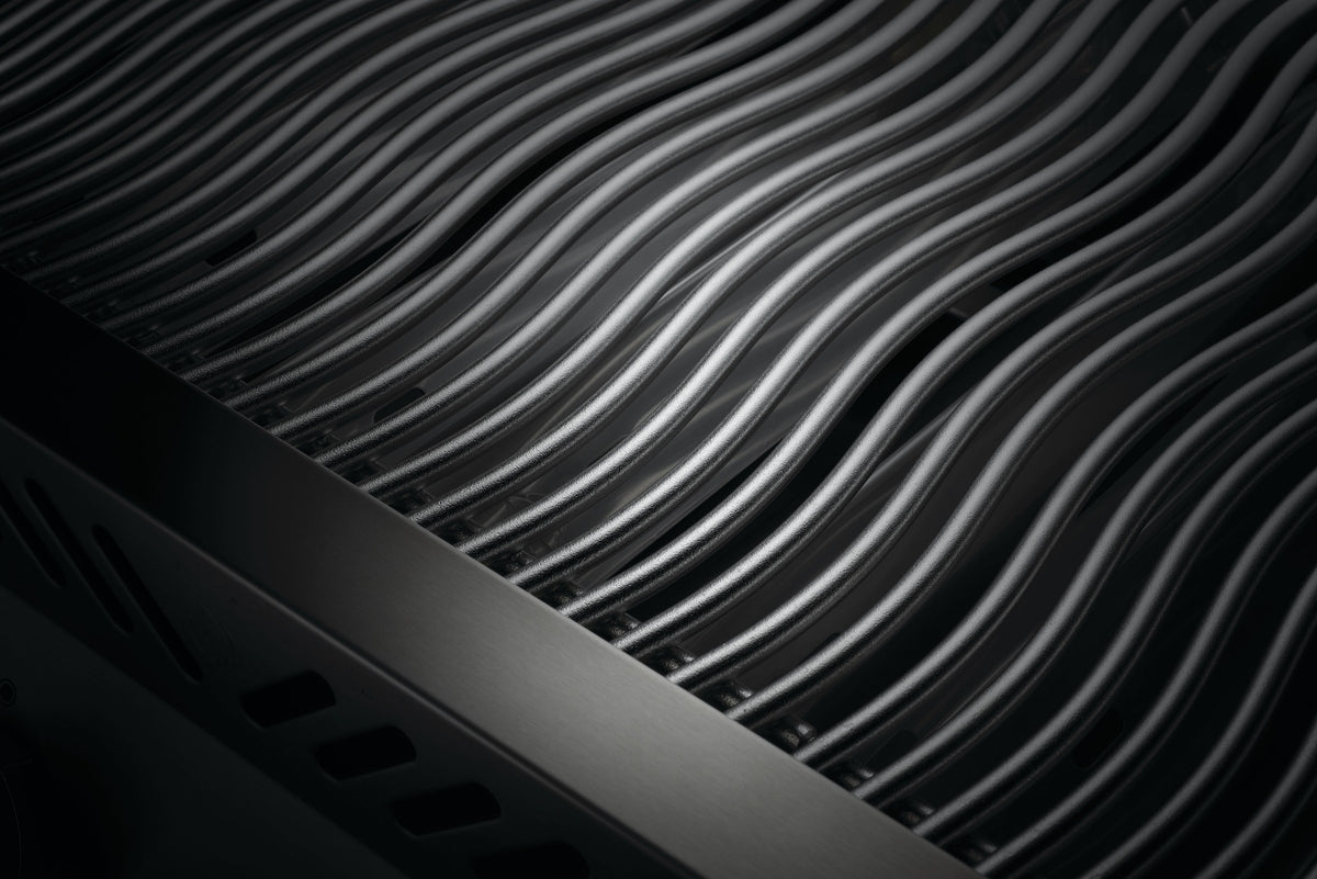 Napoleon Built-In 700 Series stainless steel WAVE cooking grids, close-up
