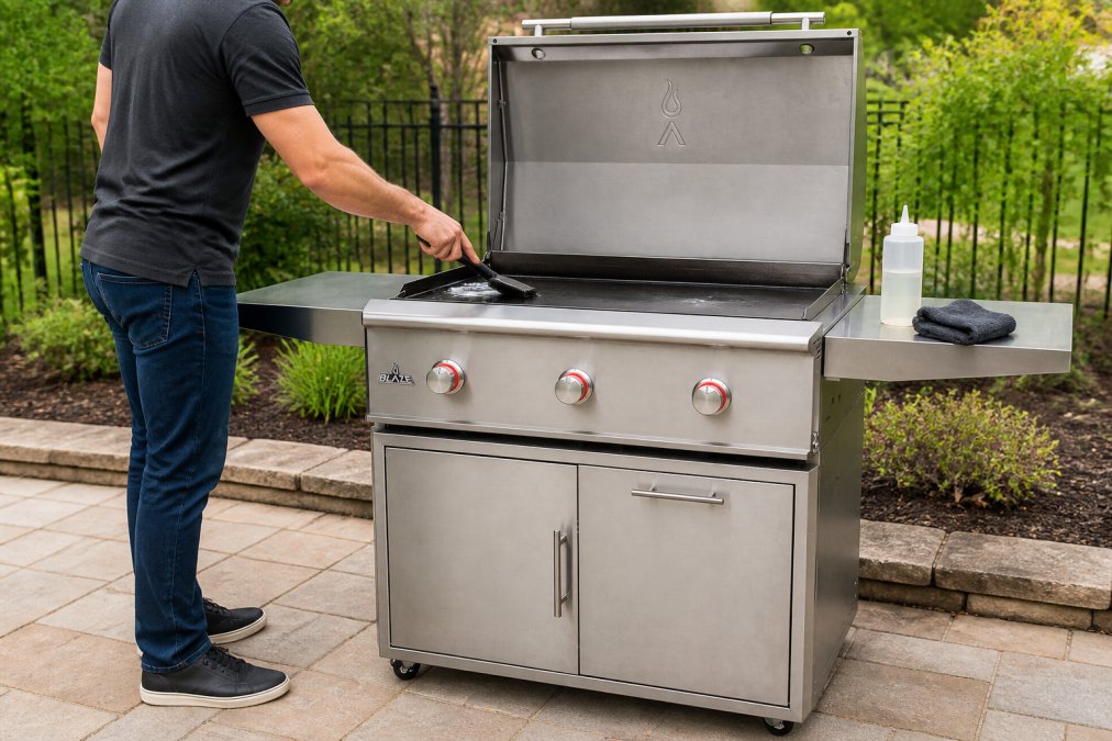 How to Clean an Outdoor Griddle After Cooking