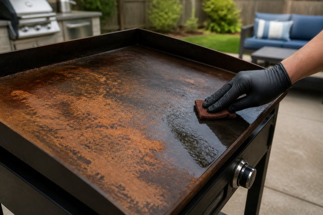 How to Remove Rust from an Outdoor Griddle Top