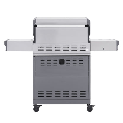 Monument Grills Eminence 405 gas grill, rear view