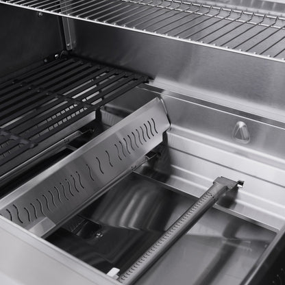 Monument Grills Eminence 405 gas grill, burners and flame tamer