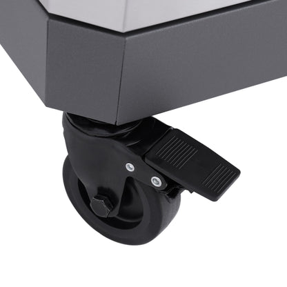 Monument Grills Eminence 405 gas grill, locking caster wheel