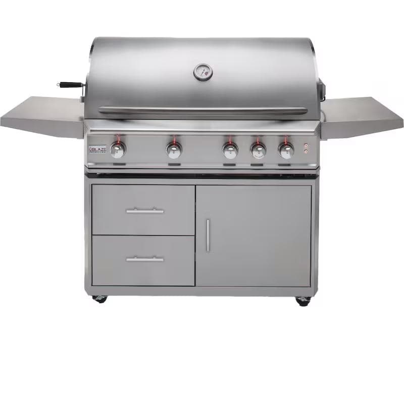 Blaze Professional LUX 44-inch freestanding gas grill on LTSC stainless steel cart