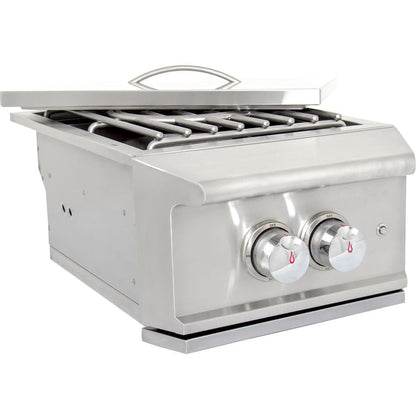 Blaze Professional LUX built-in power burner — built-in installation detail