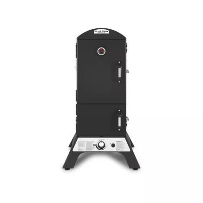 Smoke Vertical Propane Gas Smoker in Black
