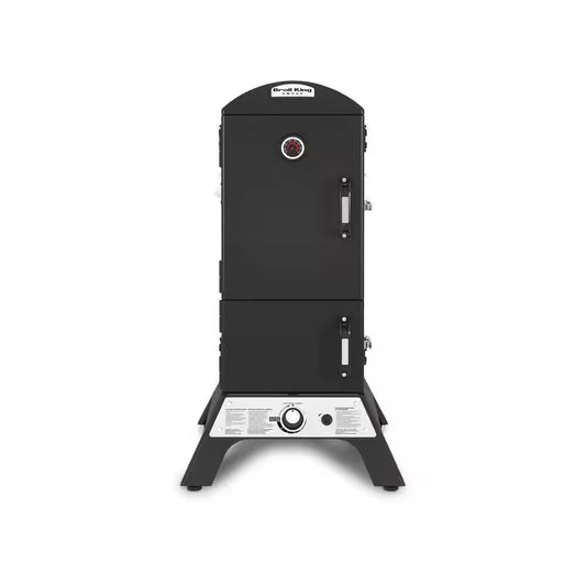 Smoke Vertical Propane Gas Smoker in Black