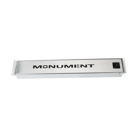 Monument Grills 98457 stainless steel smoker box, lid closed