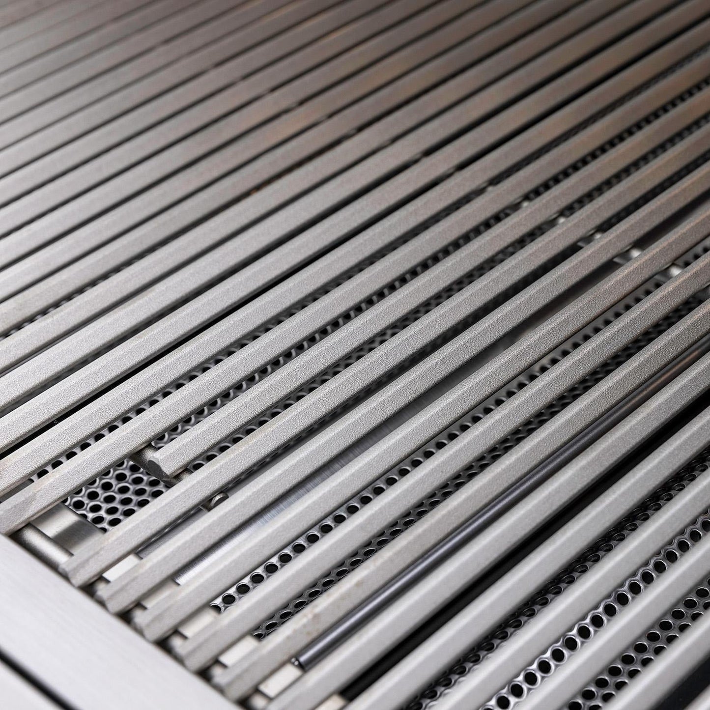Stainless steel cooking grates with Blaze branding