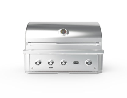 Wildfire Ranch Pro 36-Inch Built-In Gas Grill in Stainless Steel, front view
