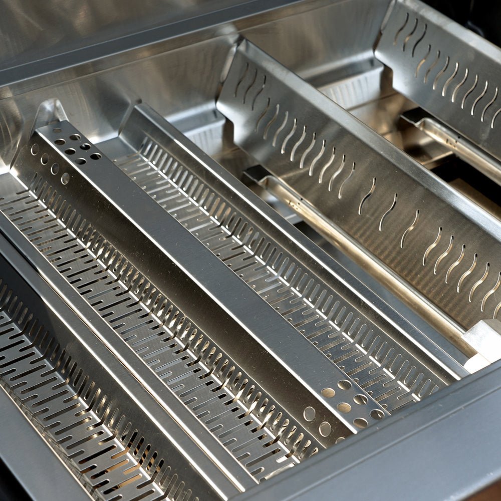 Monument Grills flame tamer in a gas grill