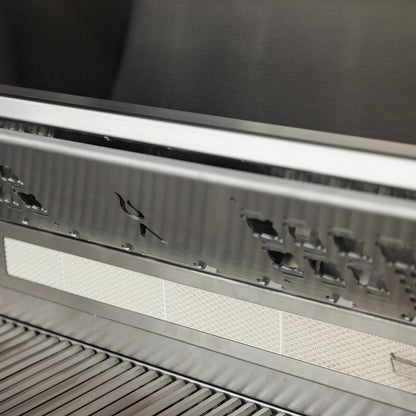 Rear infrared rotisserie burner inside the Blaze LTE PRO grill