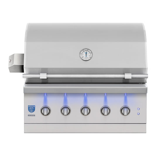 American Made Grills Encore Hybrid Built-In Grill – 36-inch closed