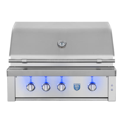 American Made Grills Estate Built-In Gas Grill – 36-inch closed