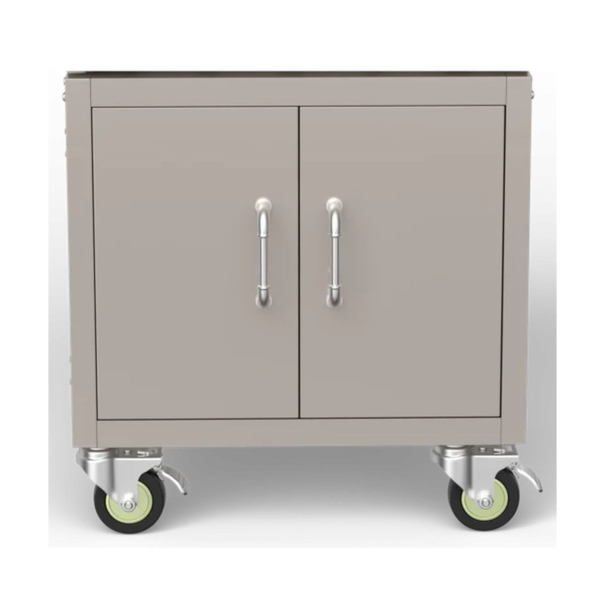 Bull 24-inch pedestal cart bottom, doors closed