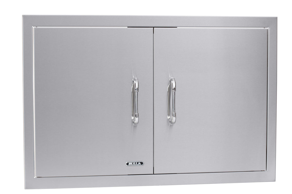 Bull 30-inch double access door with reveal, alternate angled view