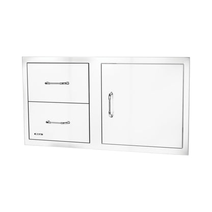 Bull 38-inch door/drawer combo, left angle