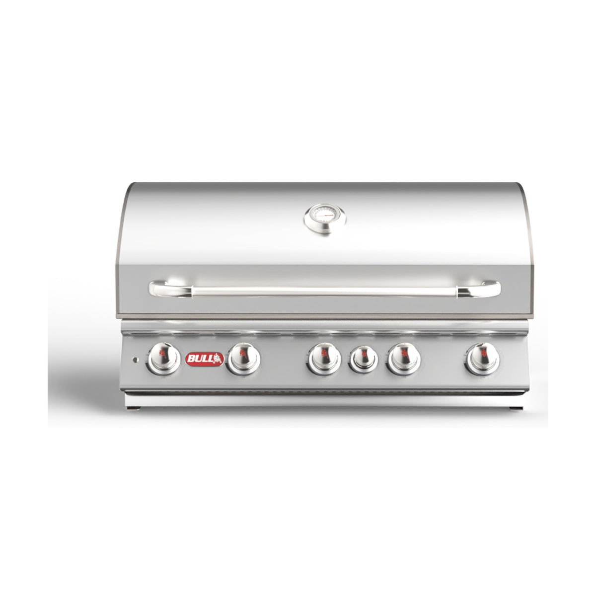 Bull Brahma 38-inch built-in gas grill, lid closed, front view