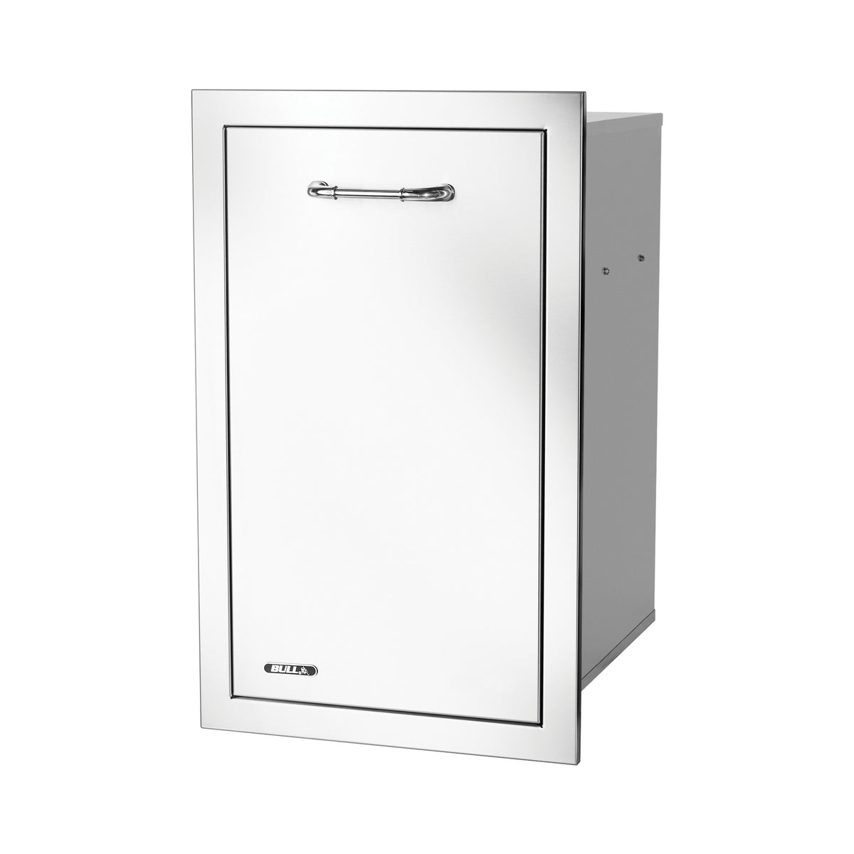 Bull double trash/recycle drawer, left angle