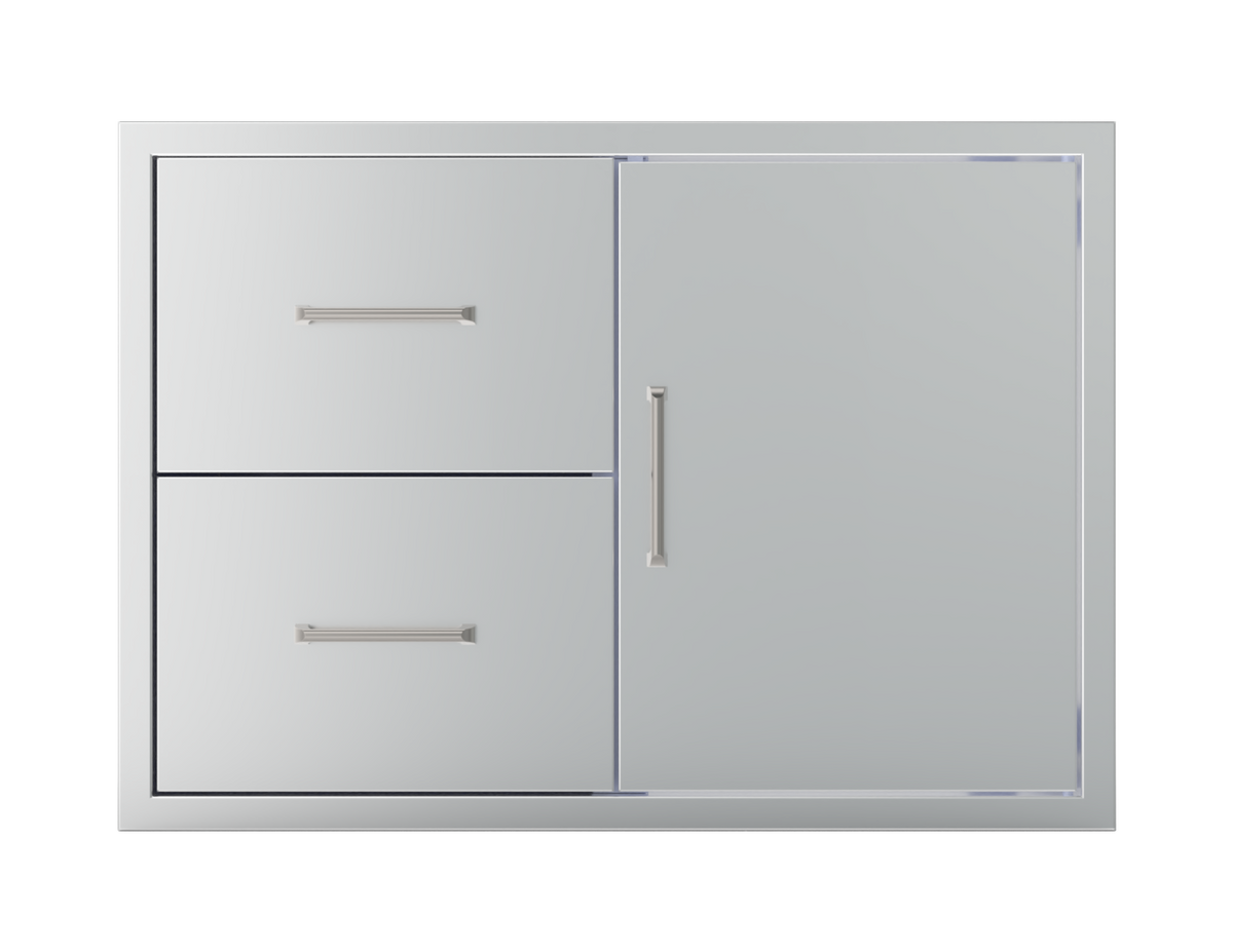 Wildfire 30-inch x 21-inch door/drawer combo in stainless steel