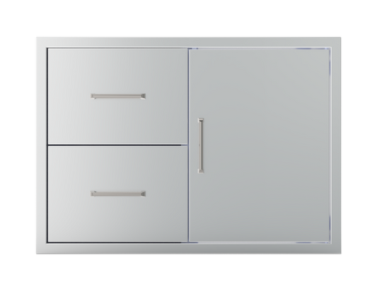 Wildfire 30-inch x 21-inch door/drawer combo in stainless steel