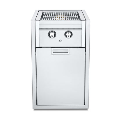 Crown Verity Infinite Series built-in side burner cabinet, doors closed