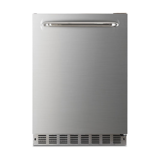 Crown Verity 24-inch built-in outdoor refrigerator, door closed