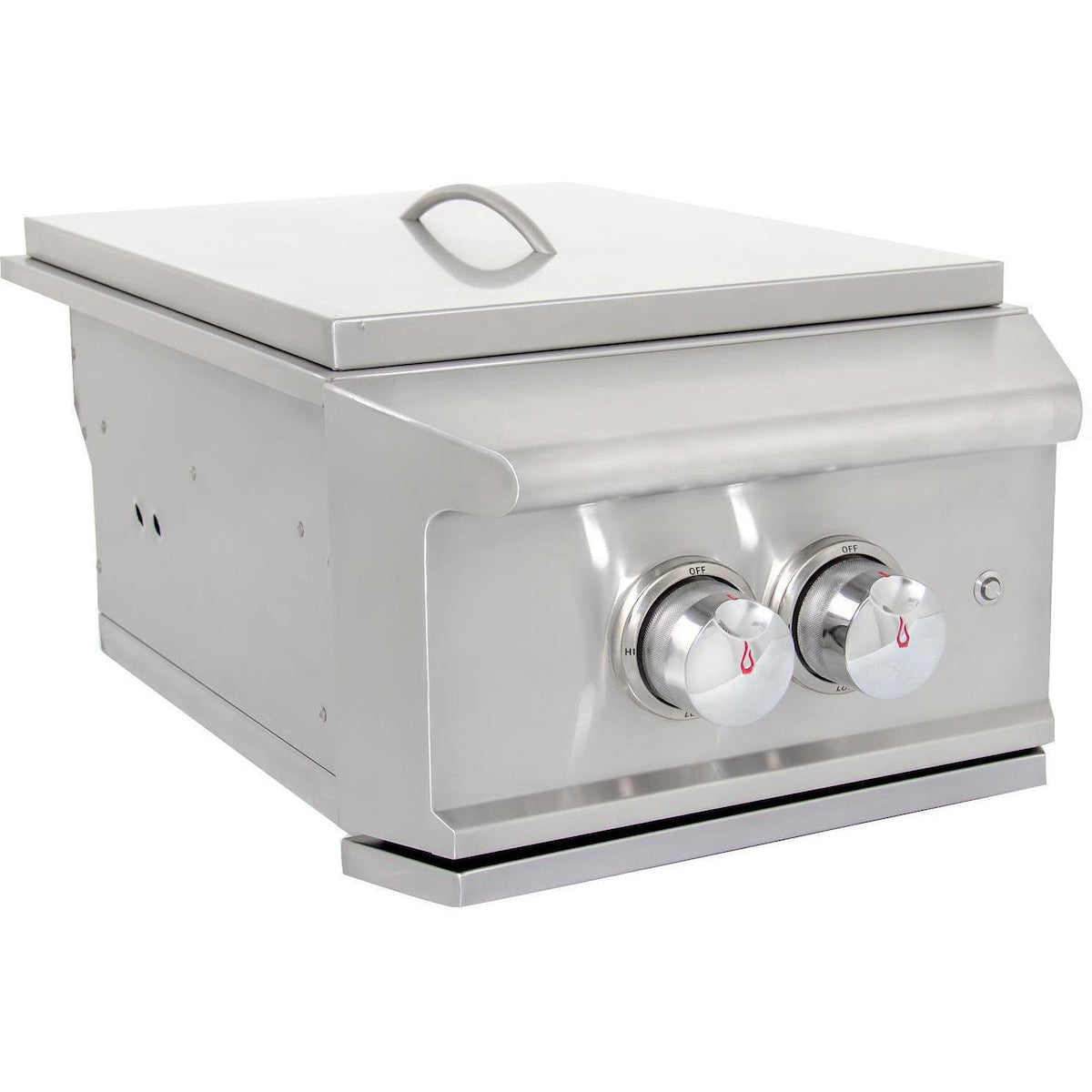 Blaze Professional LUX built-in power burner — dual-ring burner detail
