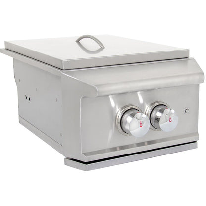 Blaze Professional LUX built-in power burner — dual-ring burner detail