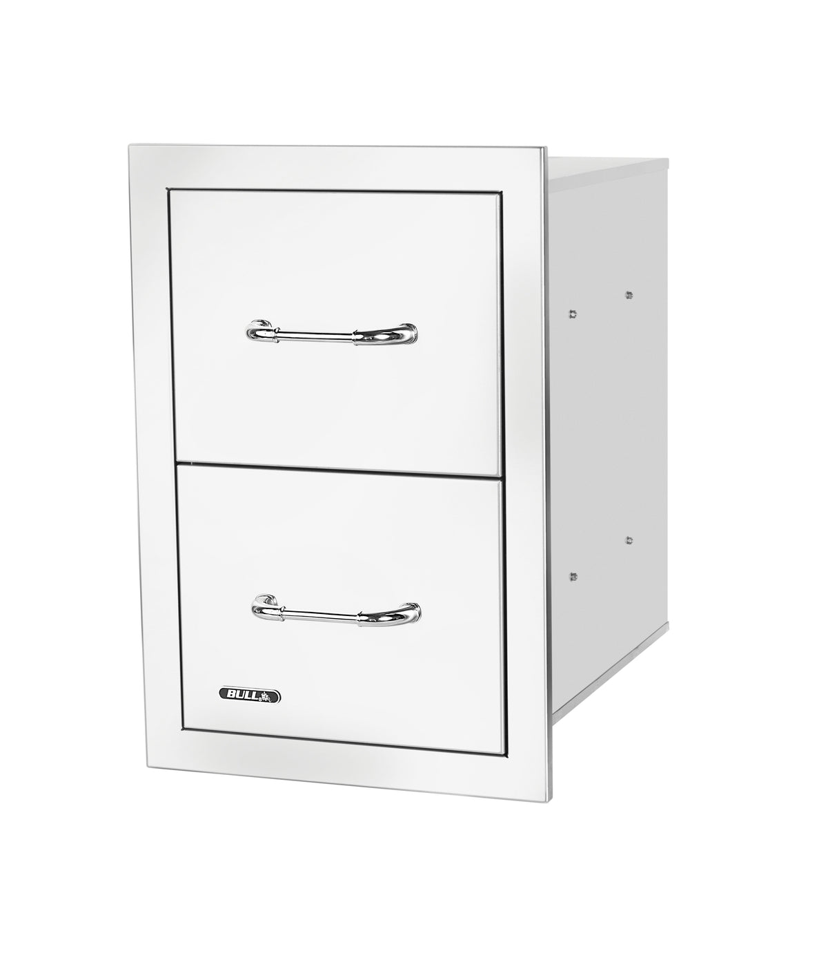 Bull stainless steel double drawer