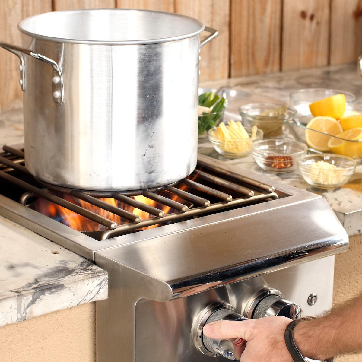 Blaze Professional LUX built-in power burner — open product view