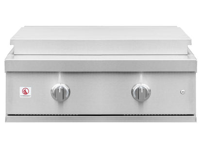 Summerset Griddle Pro 30-inch gas griddle with removable stainless steel cover installed