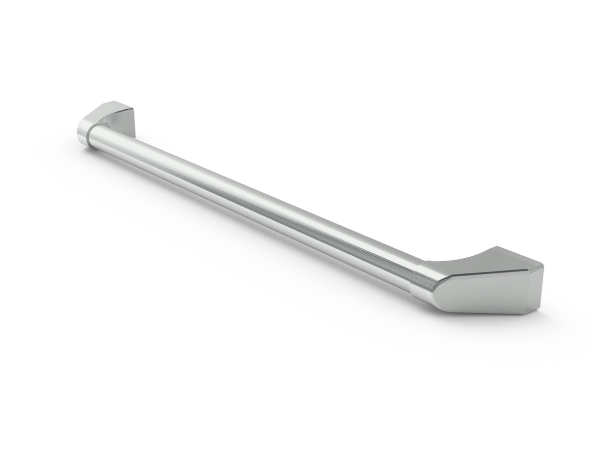 Wildfire 30-inch replacement grill handle in Brushed Stainless finish, angled view