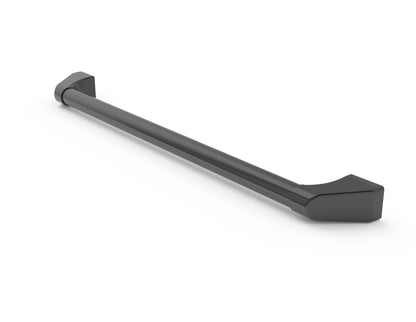 Wildfire 30-inch replacement grill handle in Chrome Black finish, angled view