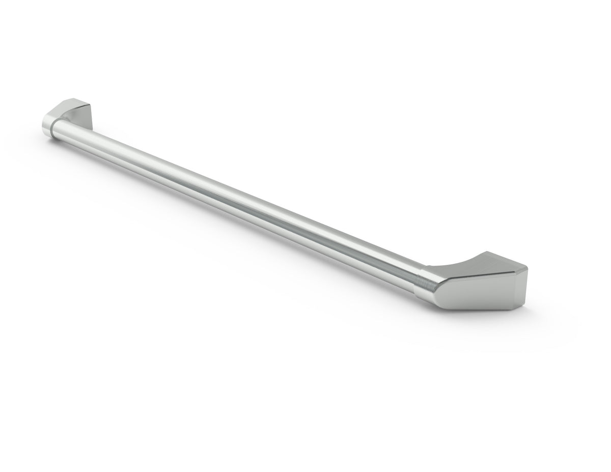 Wildfire 36-inch replacement grill handle in Brushed Stainless finish, angled view
