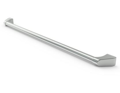 Wildfire 42-inch replacement grill handle in Brushed Stainless finish, angled view