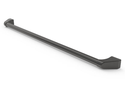 Wildfire 42-inch replacement grill handle in Chrome Black finish, angled view
