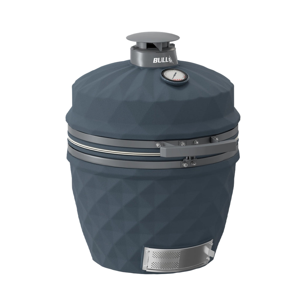 Bull Blackhorn 24-inch ceramic kamado grill head, front view