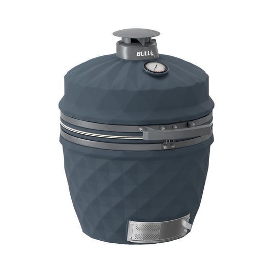 Bull Blackhorn 24-inch ceramic kamado grill head, front view