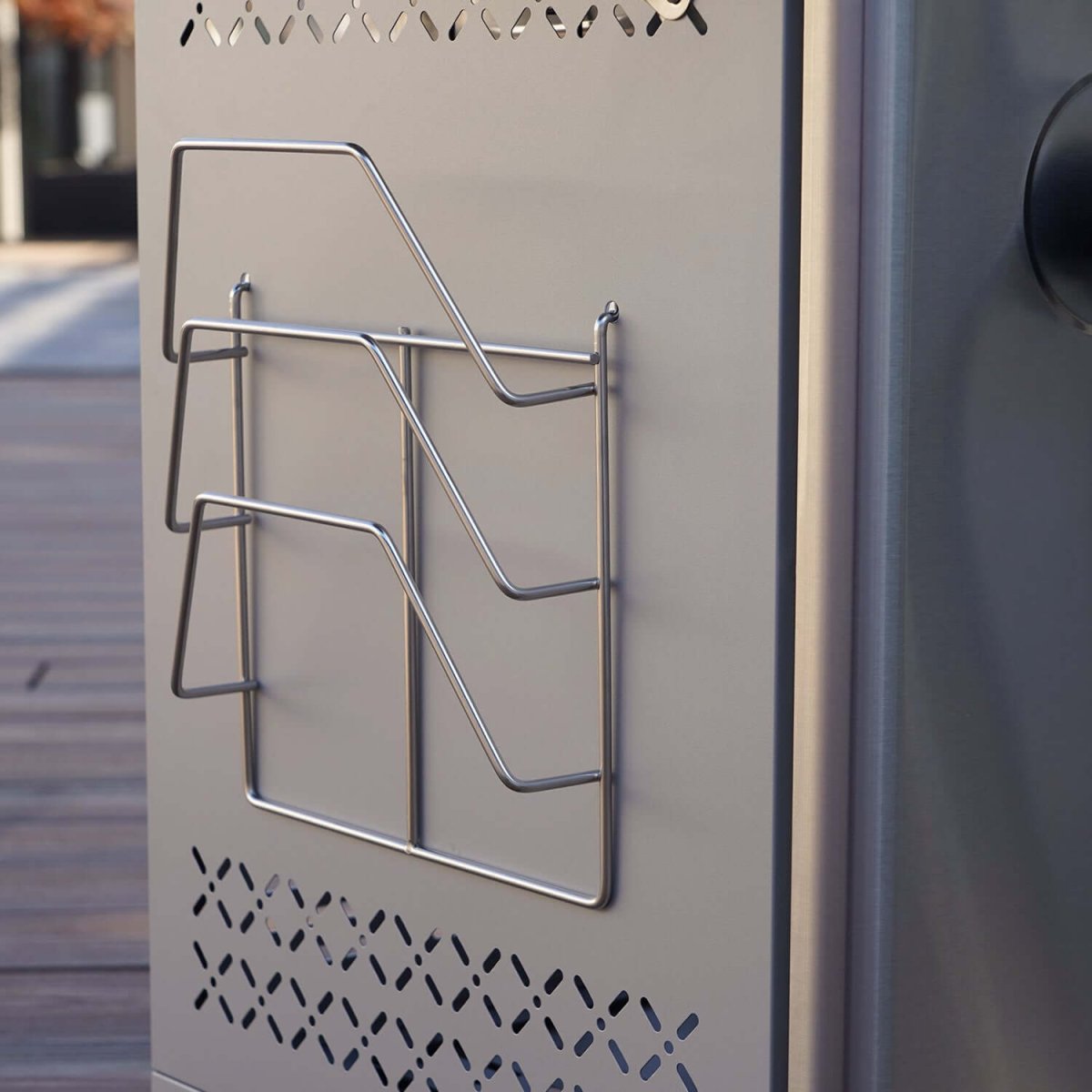 Monument Grills multifunctional grill rack in use