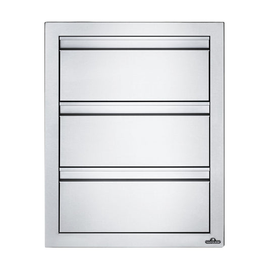 Napoleon Built-In 18 x 24-inch triple drawer, front view