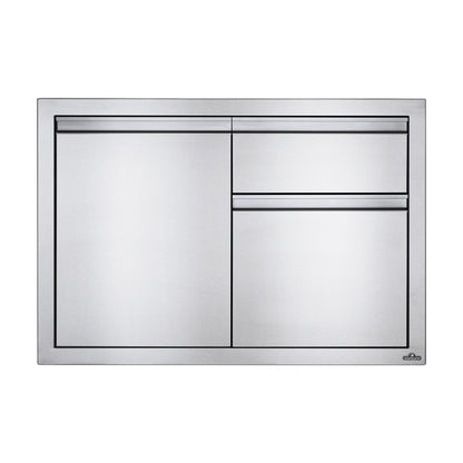 Napoleon Built-In 36 x 24-inch door and drawer combo, front view