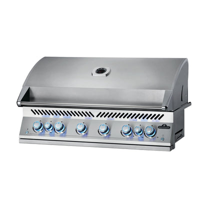 Napoleon Built-In 700 Series 44-inch gas grill, angled view, lid closed