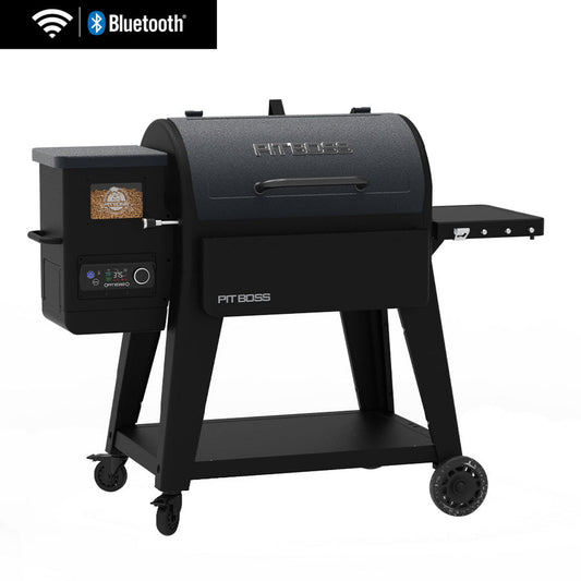 Pit Boss Navigator 850 wood pellet grill, front view