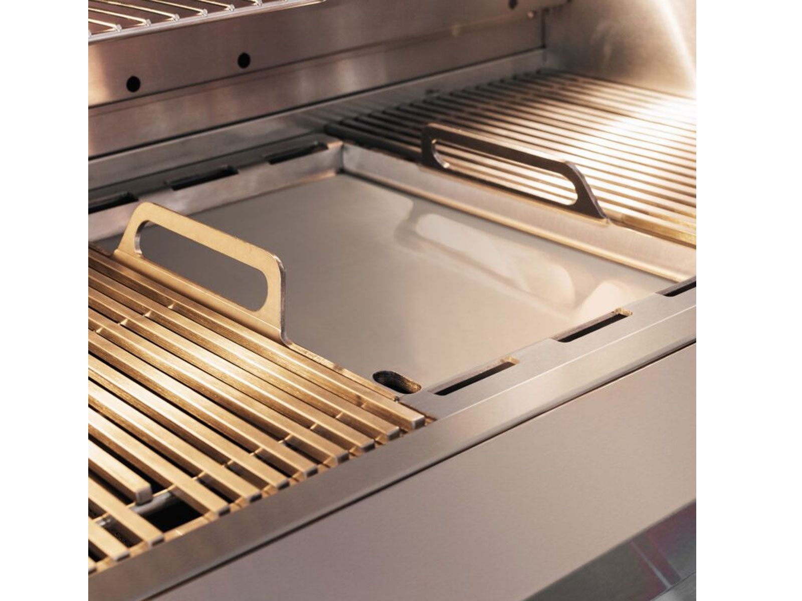 Multi-position warming racks and stainless steel cooking grates