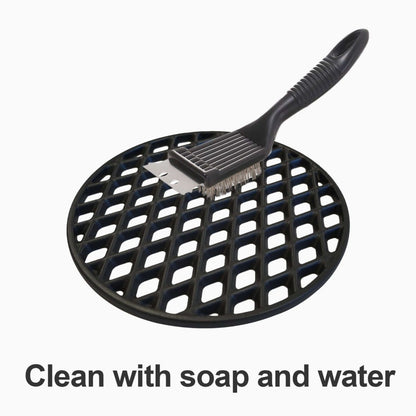Monument Grills round diamond grid in use