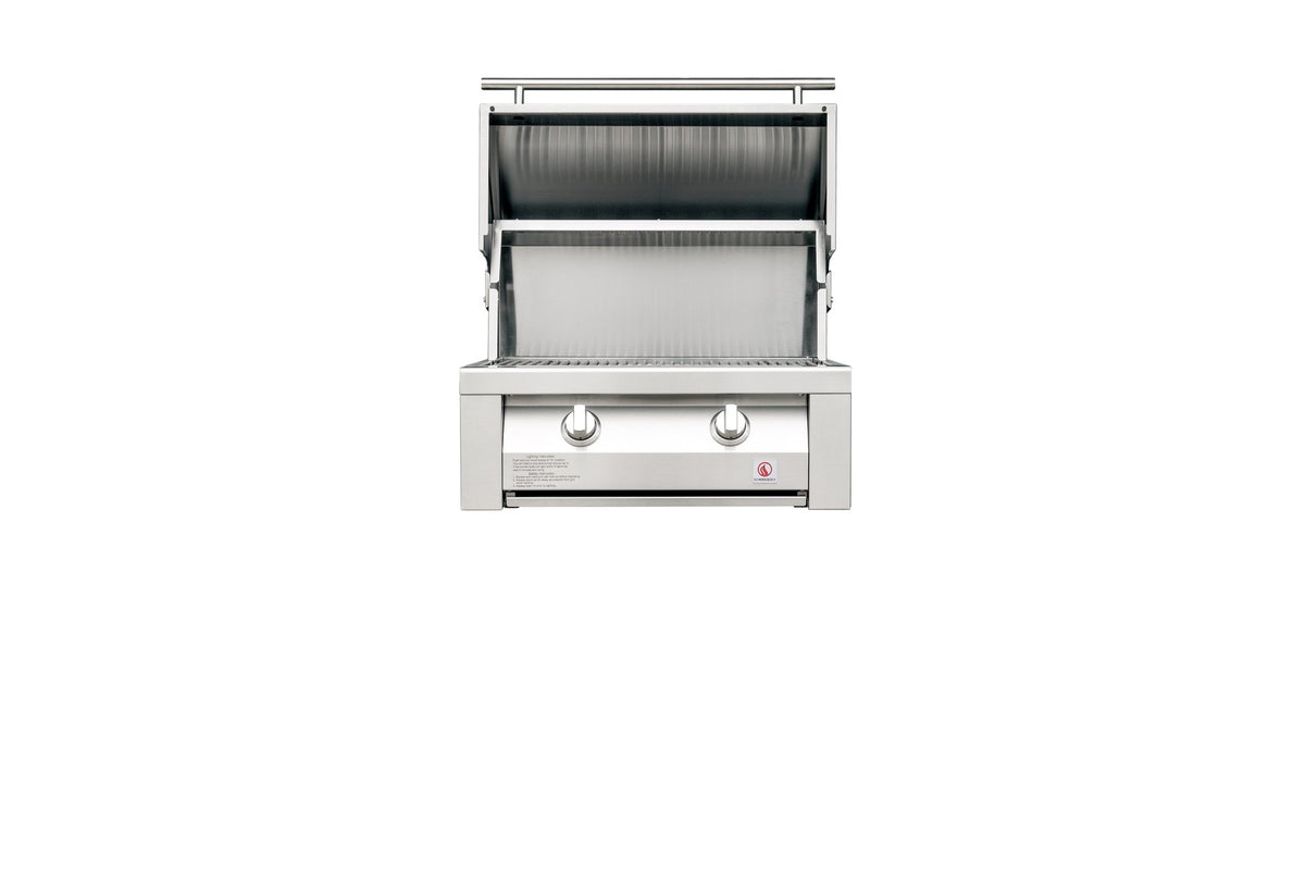 Summerset Resort 30-Inch 2-Burner Built-In Gas Grill – open