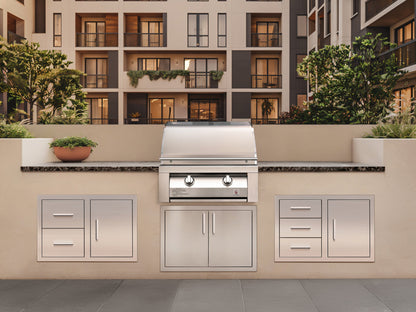 Summerset Resort 30-Inch 2-Burner Built-In Gas Grill – lifestyle